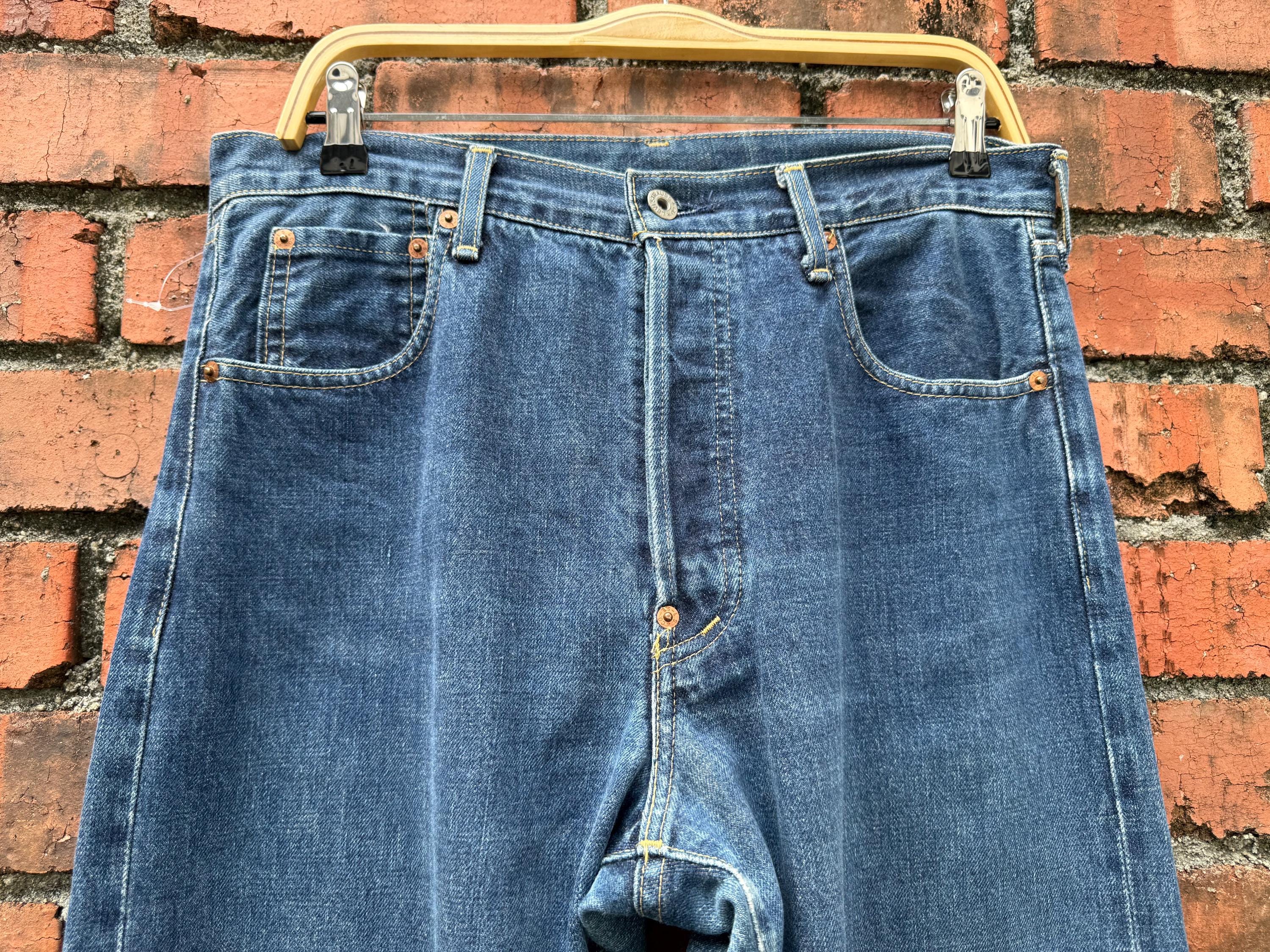 W33x34 Vintage Levi's 702 Redline Buckle Back Denime - Etsy