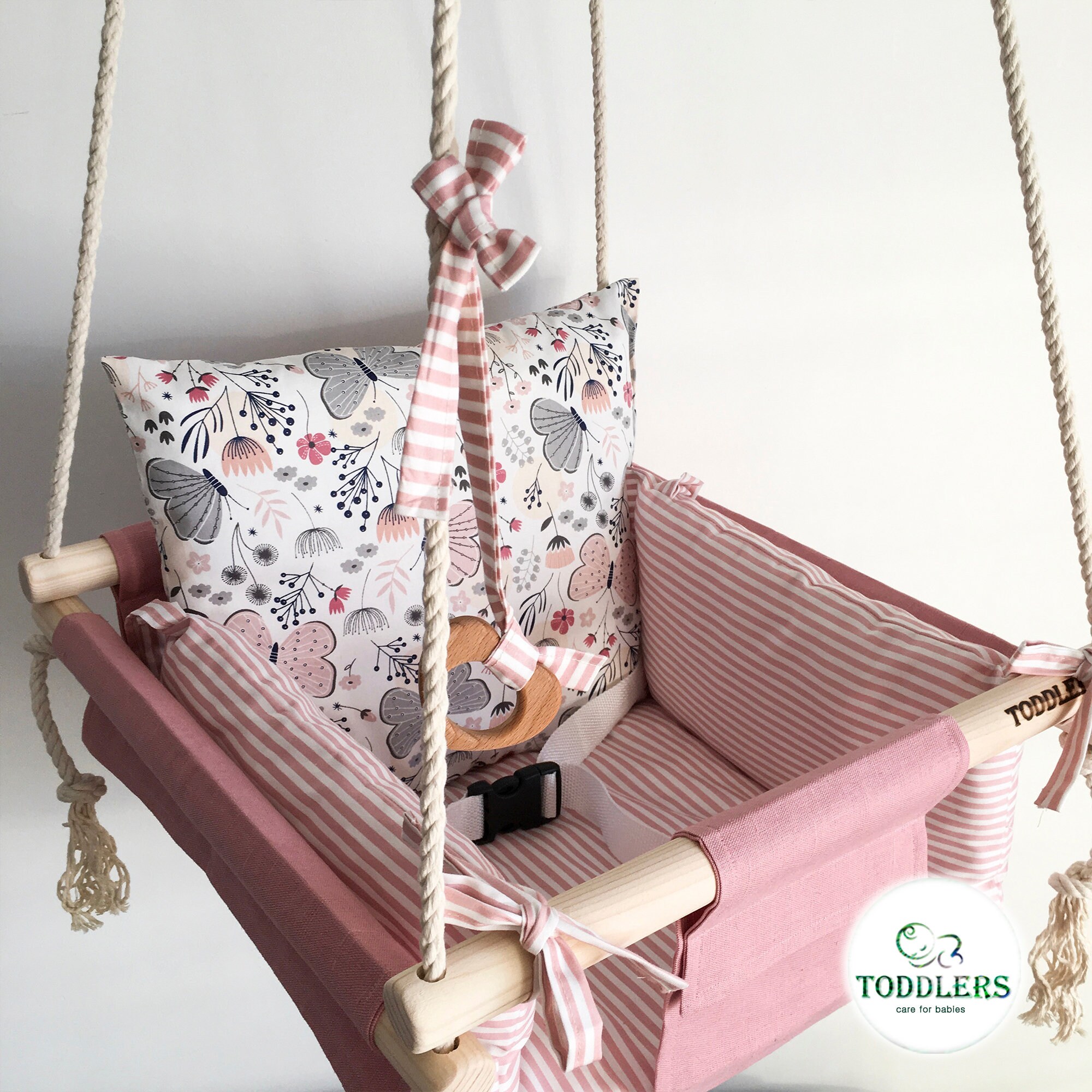 Baby swing toddler swing handmade swing nursery swing Etsy