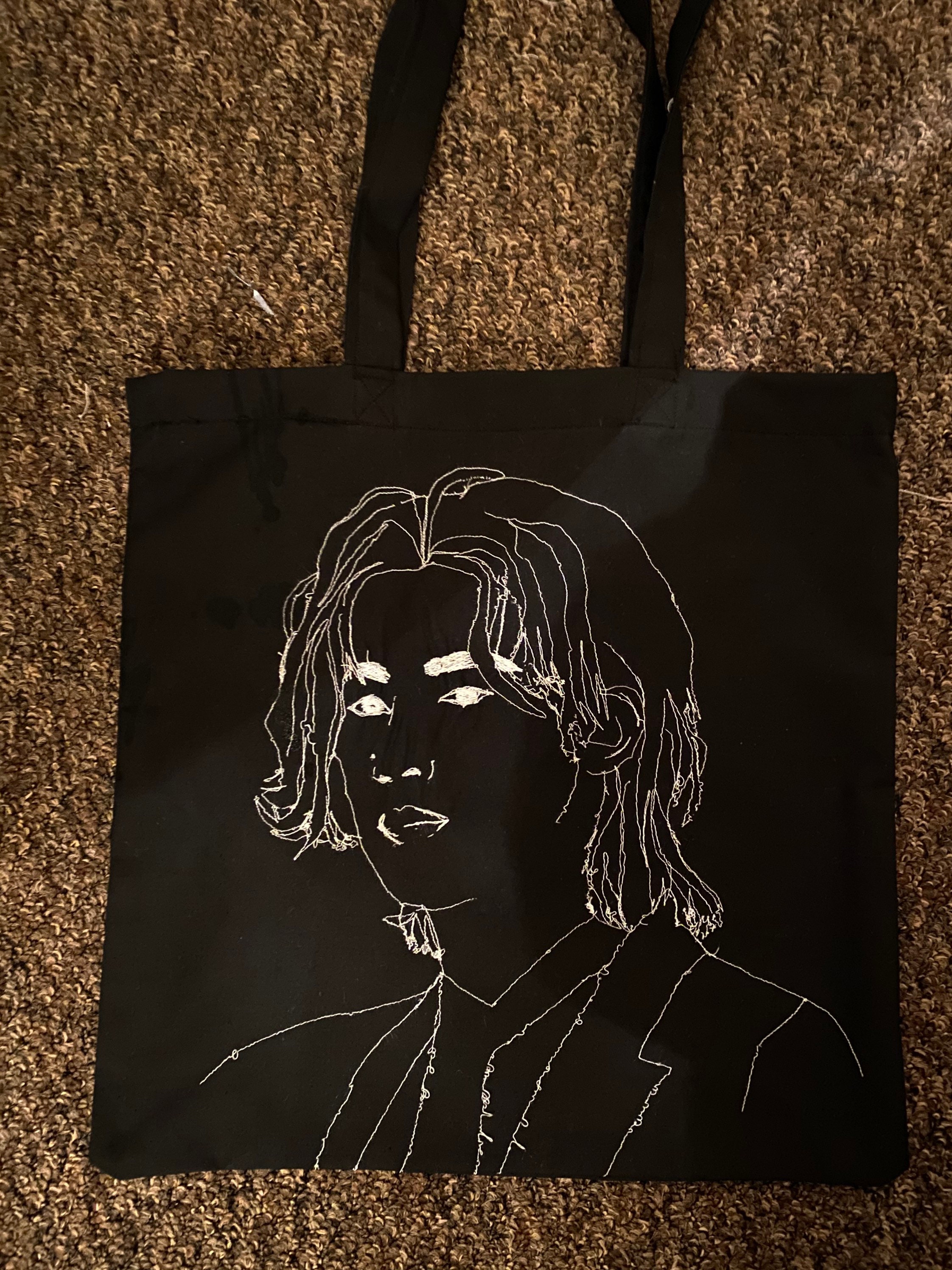 Kpop Customised Portrait Canvas Tote Bags Etsy