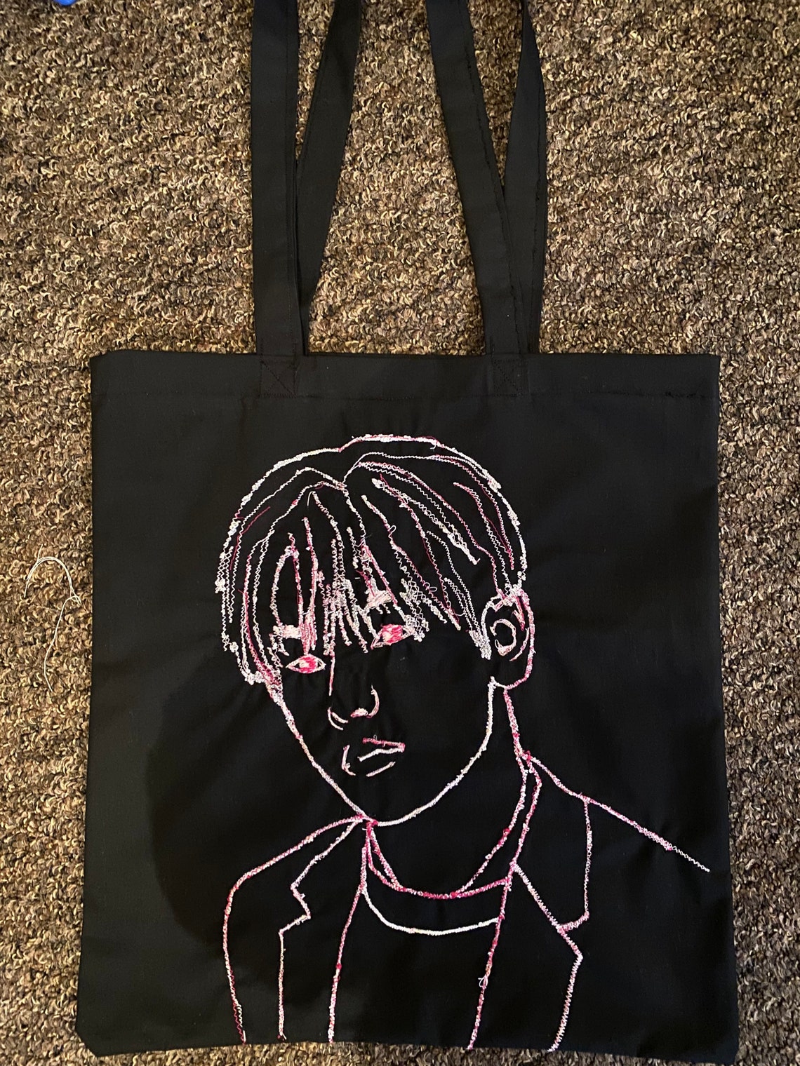 Kpop Customised Portrait Canvas Tote Bags Etsy