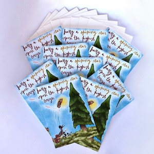 Tier Weihnachtskarten Set | 10 Karten Grußkartenset | Känguru Ratte | Eichhörnchen | Straßenläufer | Schlange | Handgezeichnet