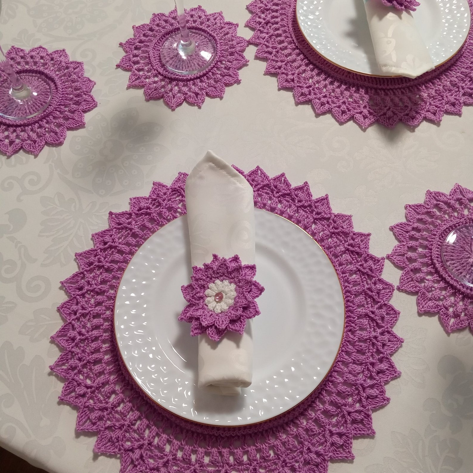 Napkins under the plate 100 cotton Etsy