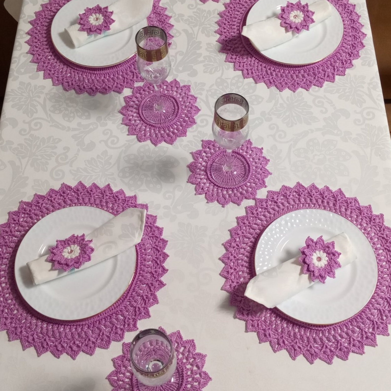Napkins under the plate 100 cotton Etsy
