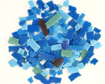 Glass Mosaic Mosaic Stones Broken Glass 750 g Mix Colorful Different Shapes and Colors Mosaic Crafts