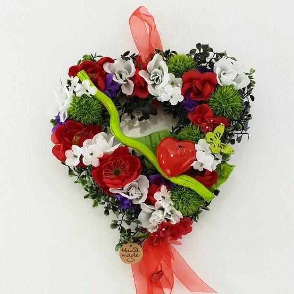 Heart Brushwood Pad Artificial Flowers for Hanging Red White Purple Gift Living - Accessories Decoration Valentin