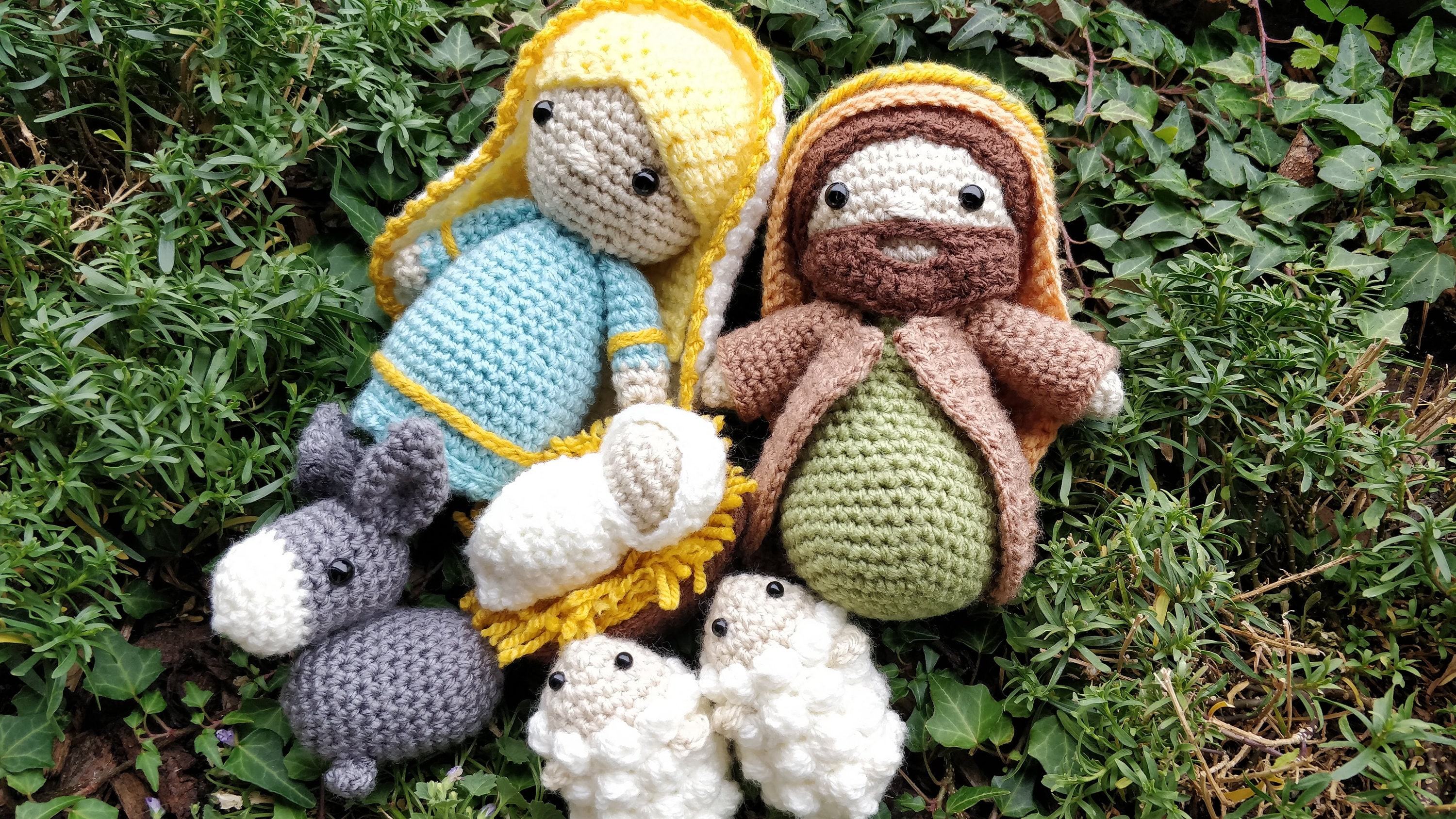 PATTERN ONLY Crochet Amigurumi Nativity Scene Christmas Dolls Mary ...