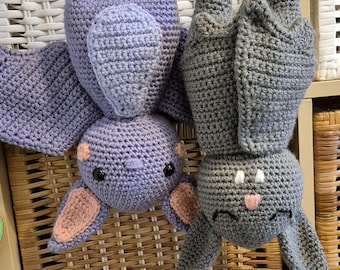PATTERN ONLY Bat Crochet Halloween Amigurumi Plush Doll