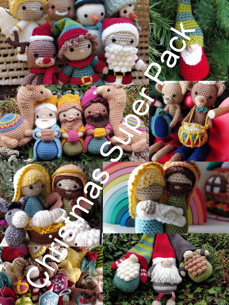 PATTERN ONLY Christmas Super Pack Nativity Scene Gnomes Etsy