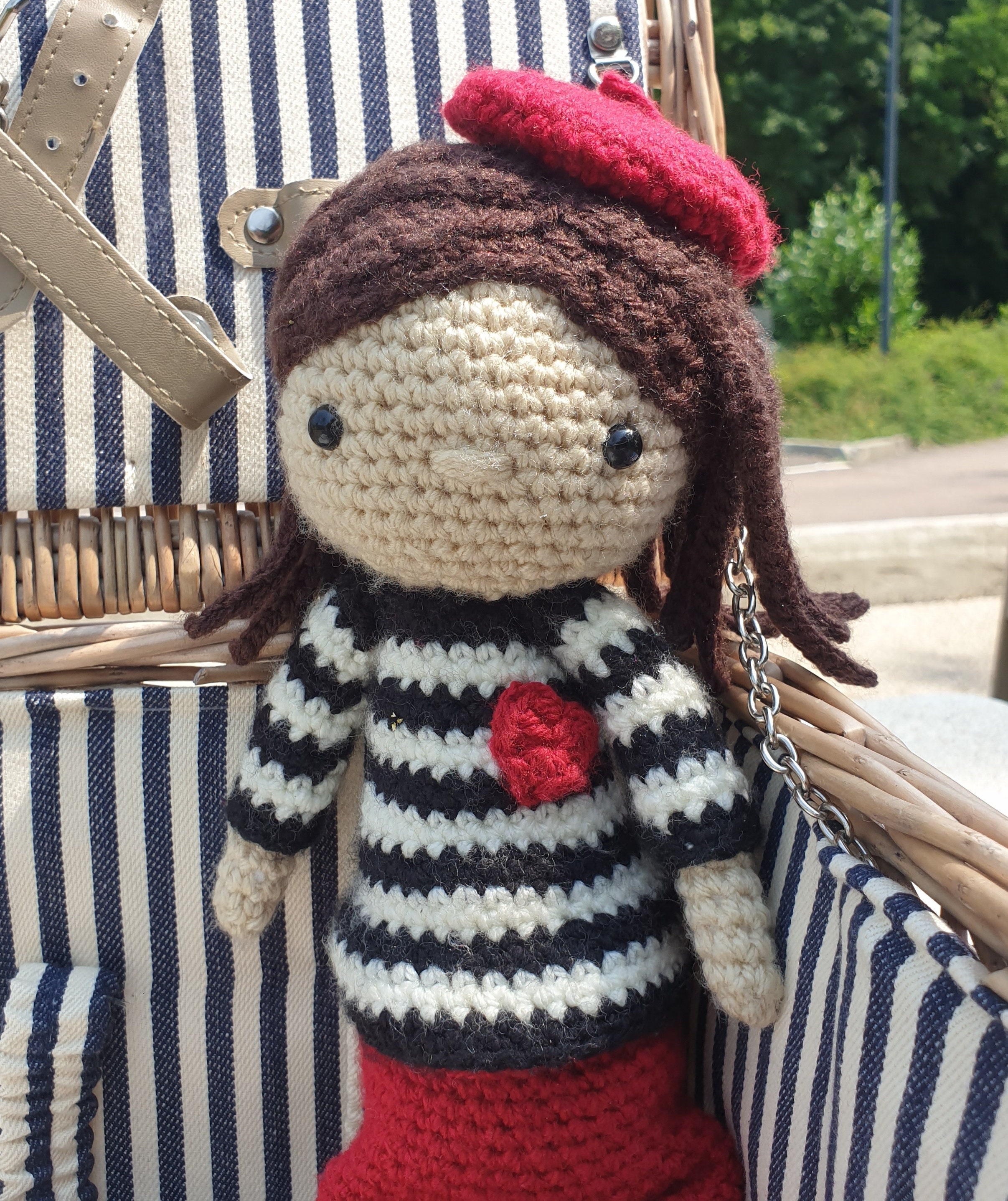 PATTERN ONLY Amélie in Paris Crochet France French Amigurumi