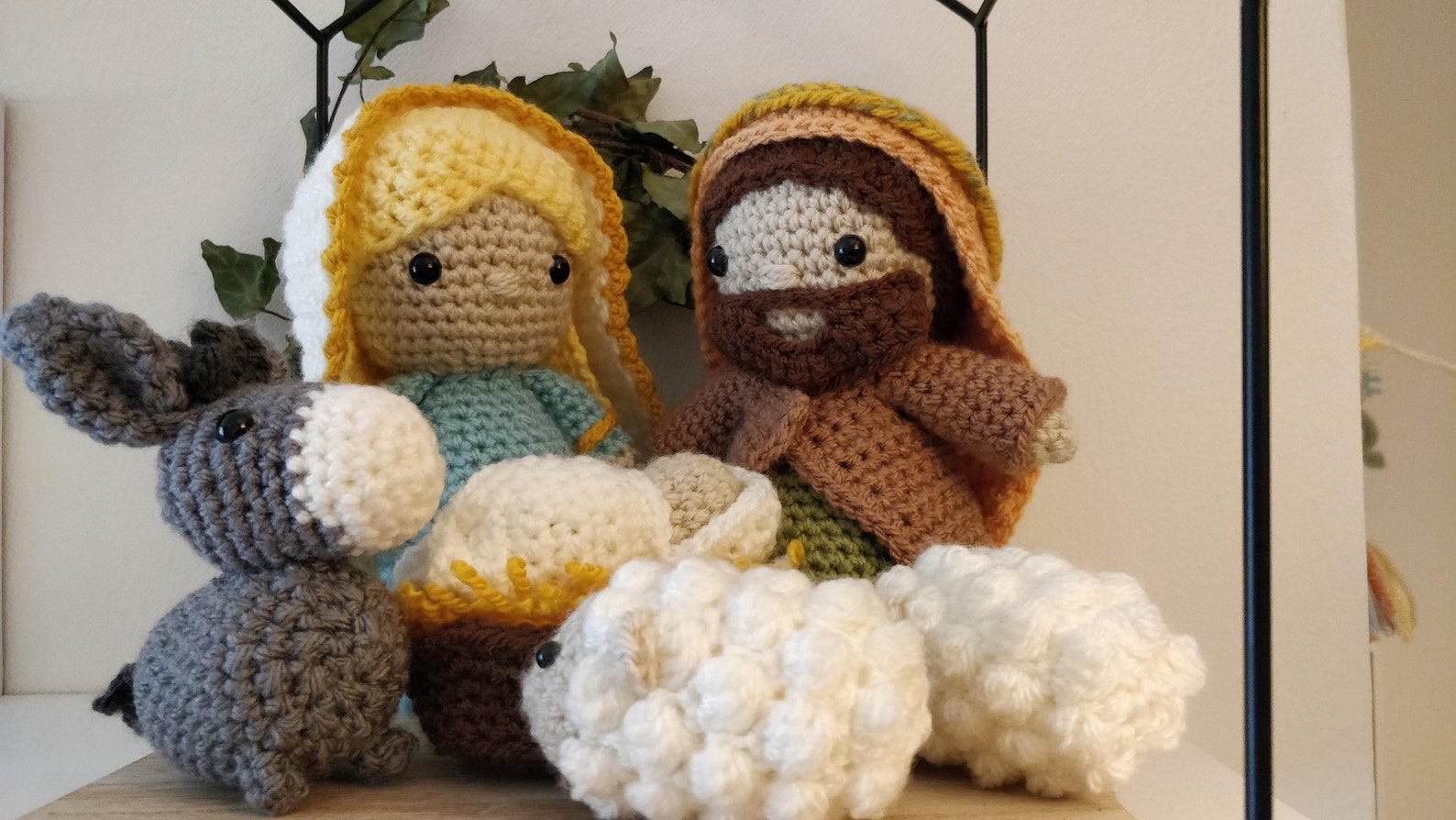 PATTERN ONLY Crochet Amigurumi Nativity Scene Christmas Dolls Mary ...