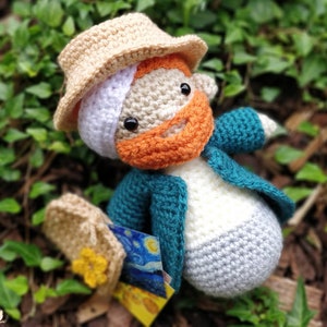 Vincent van Gogh Amigurumi crochet PATTERN iconic people artist painter