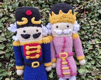 PATTERN ONLY Nutcracker Pink Traditional Christmas Doll Dolls Crochet Amigurumi