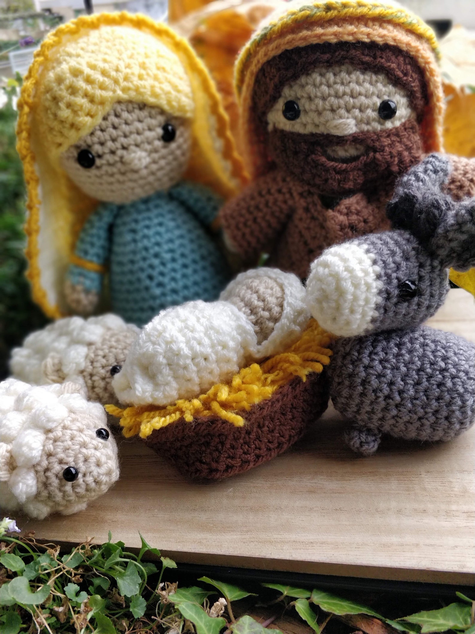 PATTERN ONLY Crochet Amigurumi Nativity Scene Christmas Dolls Mary ...