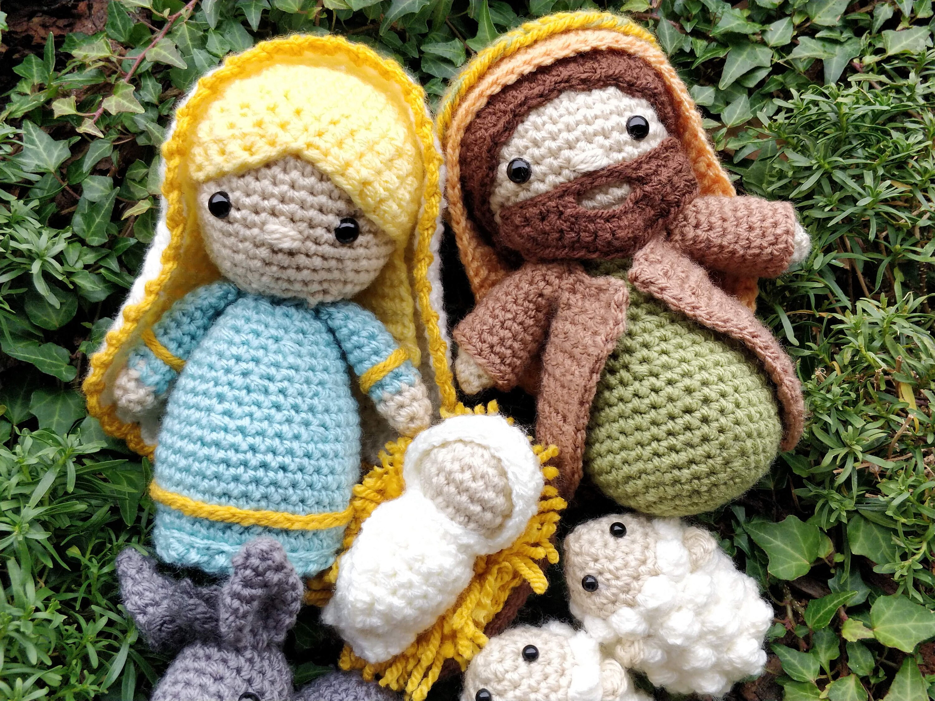 PATTERN ONLY Crochet Amigurumi Nativity Scene Christmas Dolls - Etsy