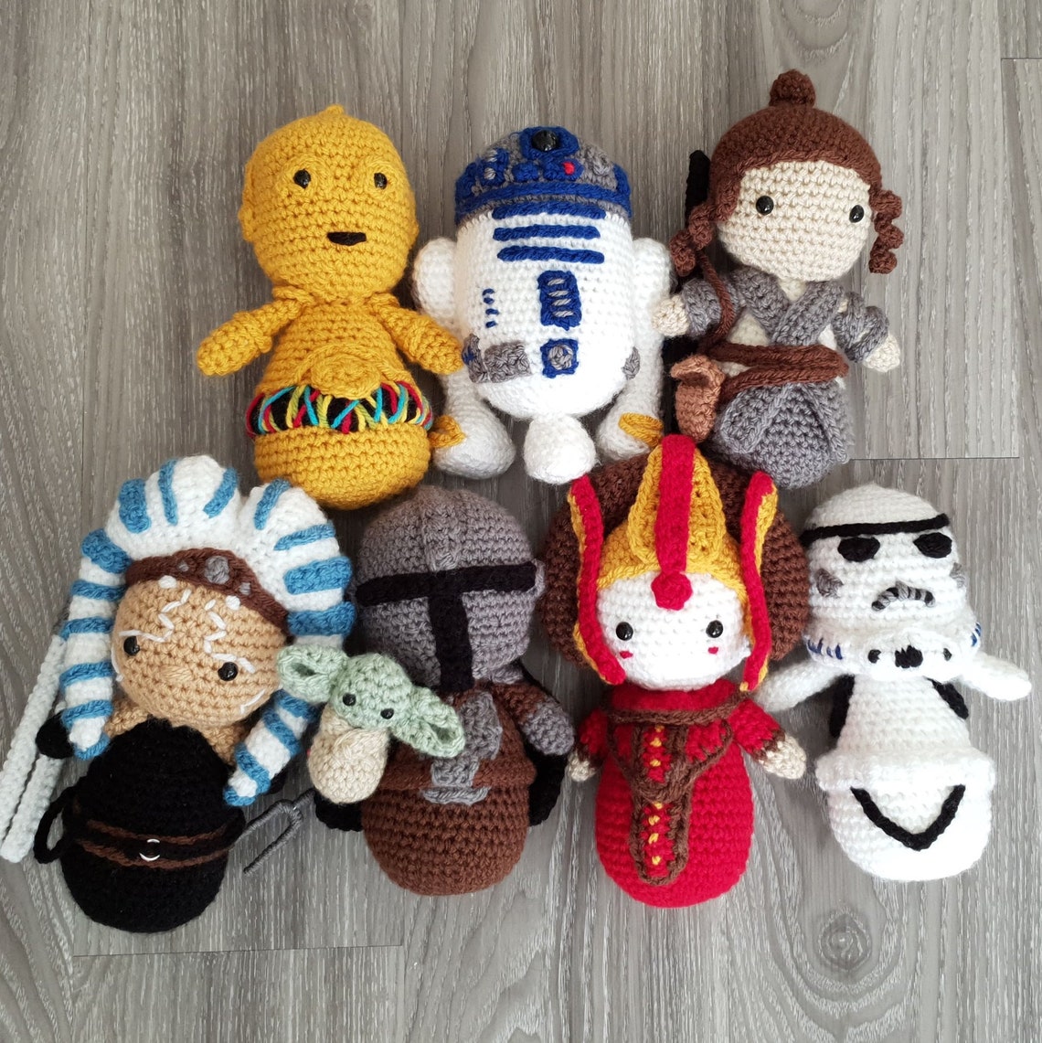 Star Wars Mandalorian amigurumi crochet pattern Ahsoka Tano Etsy