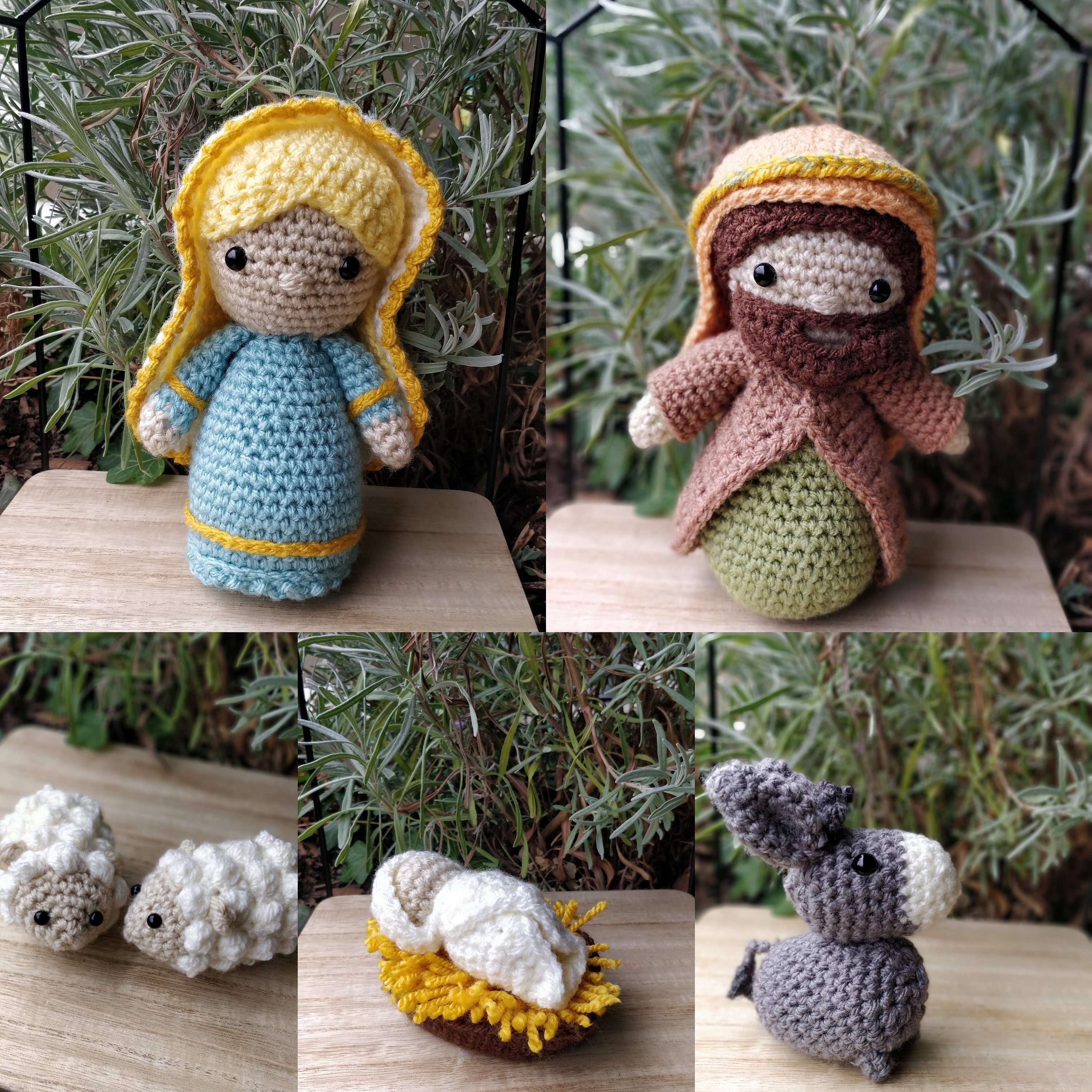 PATTERN ONLY Crochet Amigurumi Nativity Scene Christmas Dolls | Etsy