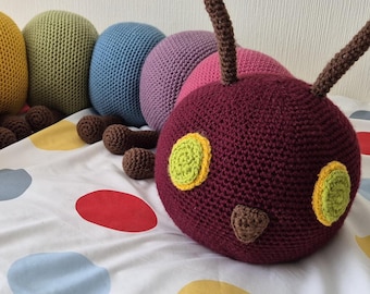 PATTERN ONLY Caterpillar 2 sizes available plush pattern crochet amigurumi