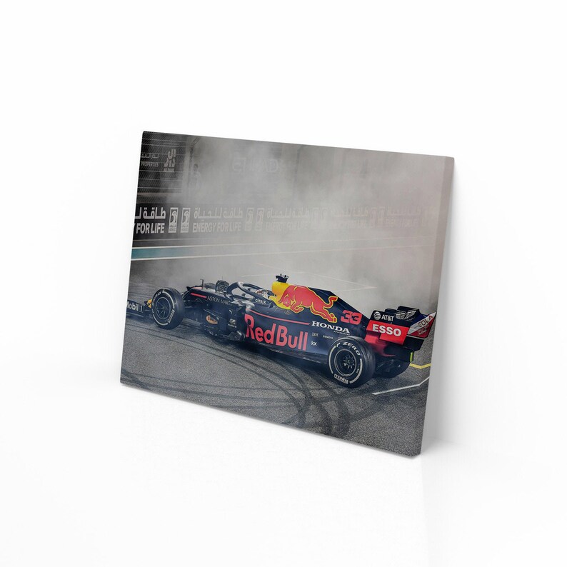 Max Verstappen Red Bull Racing F1 Formula 1 Canvas Poster Etsy