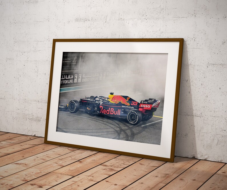 Max Verstappen Red Bull Racing F1 Formula 1 Canvas Poster Etsy