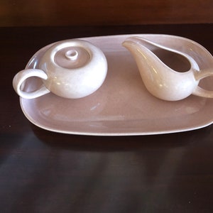 Vintage Russel Wright Creamer/Sugar Service W/Tray