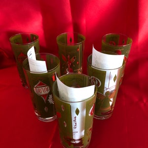 Fred Press Christmas Themed Highball Glasses (6)