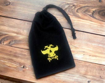Gang Black Dice Bag - Embroidered Symbol