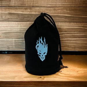 Ghosts Army Large Standing Black Dice Bag - Embroidered Symbol