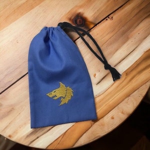 Wolf Marines Army Light Blue Dice Bag - Embroidered Symbol