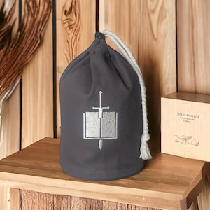 ナイトマリーンズ アーミーグレー 大型スタンディングダイスバッグ - 刺繍シンボル