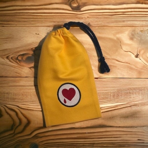 Unlucky Marines Army Yellow Dice Bag - Embroidered Symbol