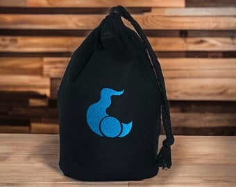 Change God Army Large Standing Black Dice Bag - Embroidered Symbol