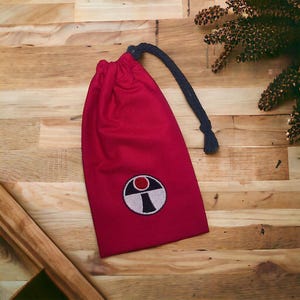 F.E Army Red Dice Bag - Embroidered Symbol