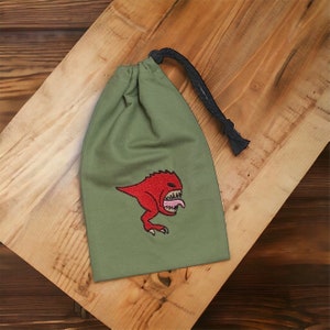 Sac pour dés Gobbo Bouncers vert olive - Symbole brodé