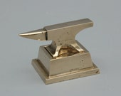 Miniature Brass Anvil Stand - single-bick London Pattern