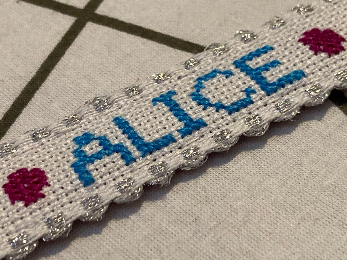 Cross stitch kit personalised name cross stitch bookmark Etsy