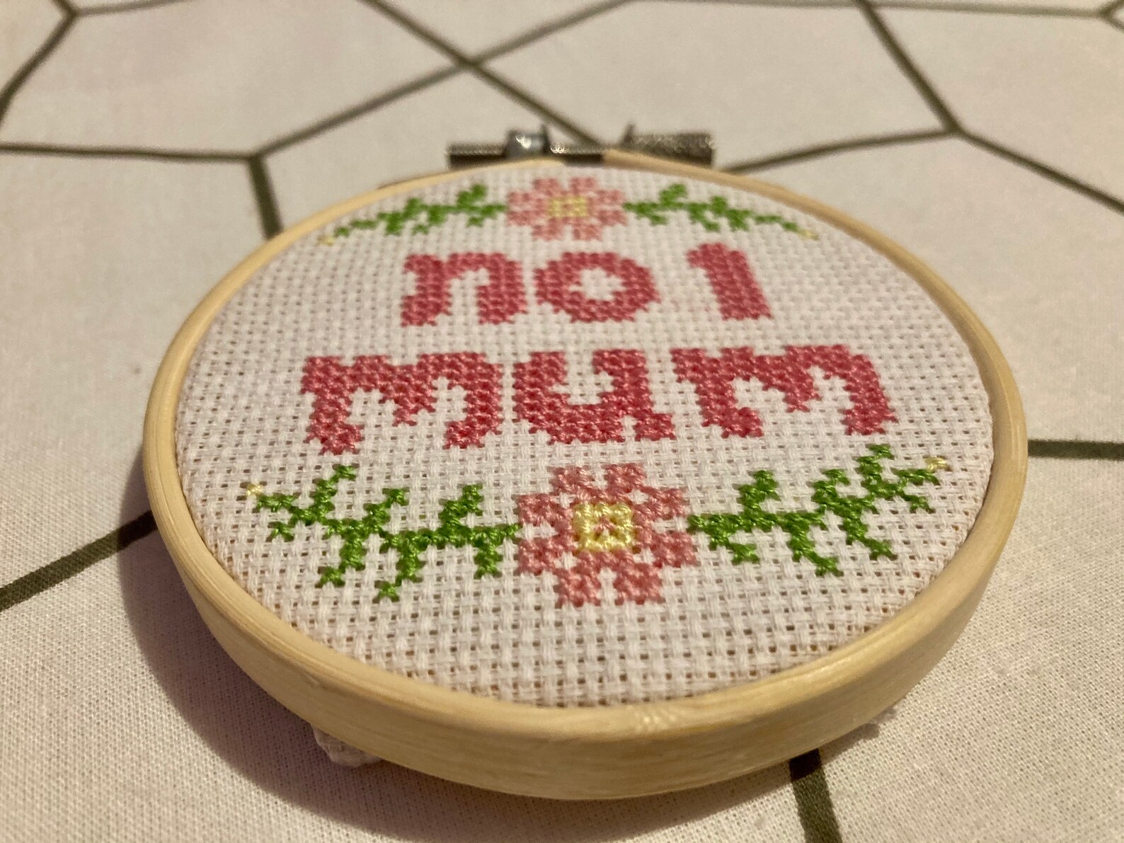 No1 mum Happy mothers day cross stitch pattern | Etsy