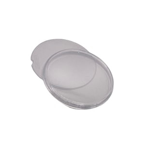 May include: Two clear plastic lids for a round container.