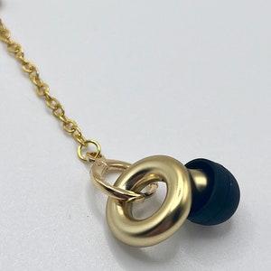 Necklace for Loop earplugs gold or silver anti loss jewellery image 8