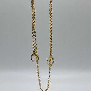 Necklace for Loop earplugs gold or silver anti loss jewellery image 7
