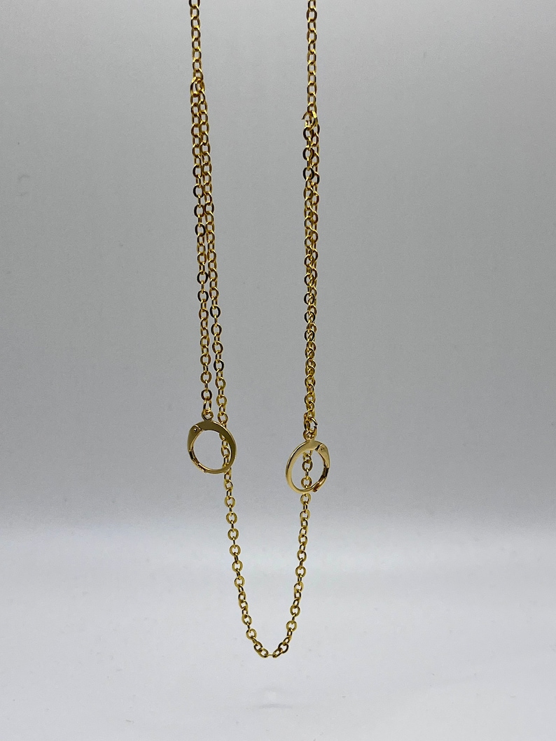 Necklace for Loop earplugs gold or silver anti loss jewellery image 7