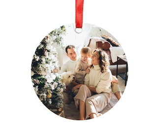 Custom family photo christmas ornament | birthday or christmas gift | perfect gift option | personalised