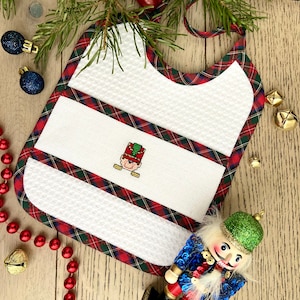 Babero de Navidad para bebé,juguetesbib de soldado,babero de cascanueces,babero de navidad de bebé,babero dextmas,babero de cascanueces de costura de navidad,babero de vacaciones,lindo