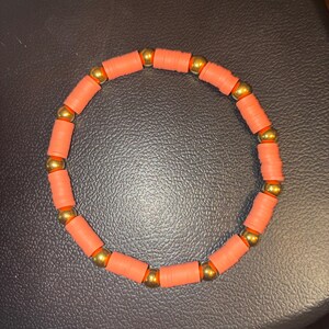 Custom Clay Bead Bracelet