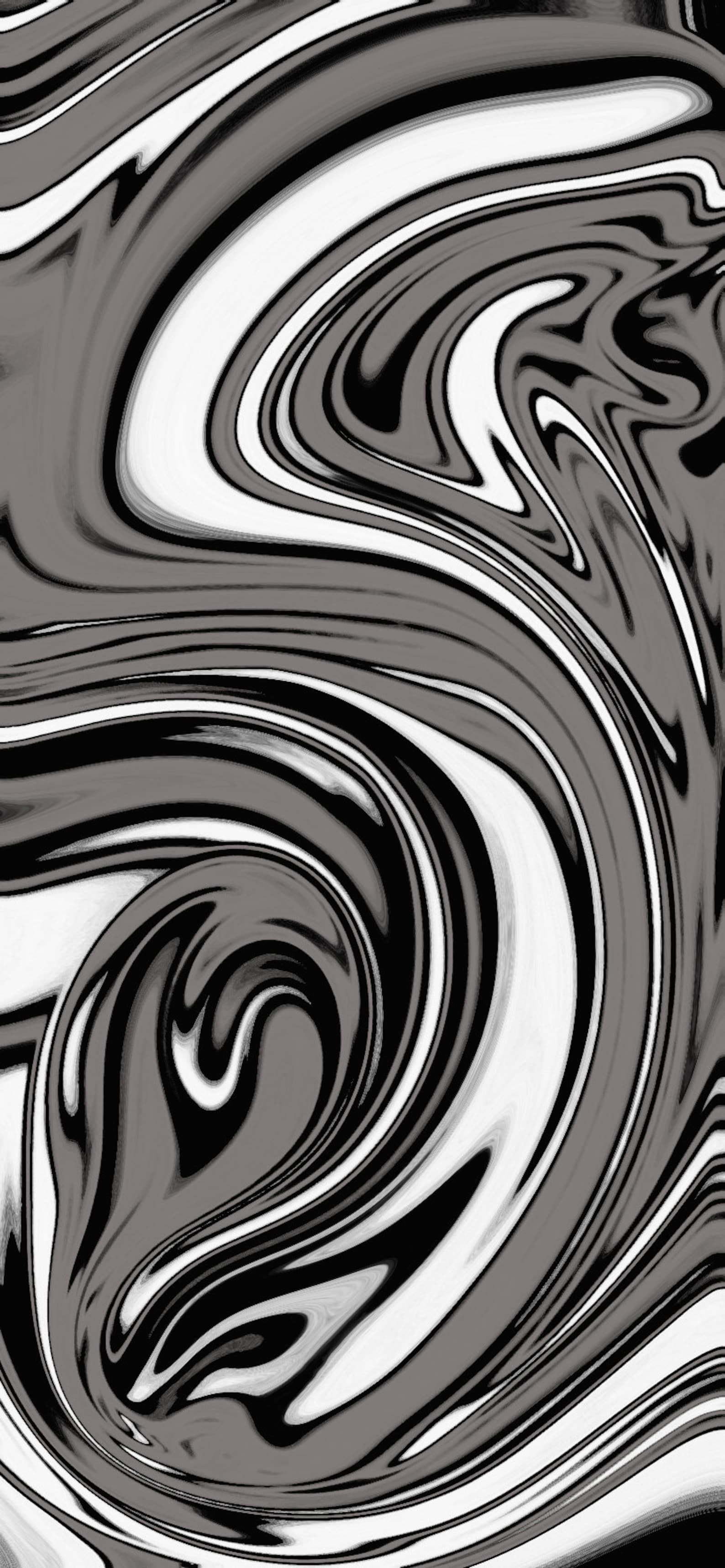 Black, Gray, White Swirlé Cell Phone Wallpaper Numérique Etsy France