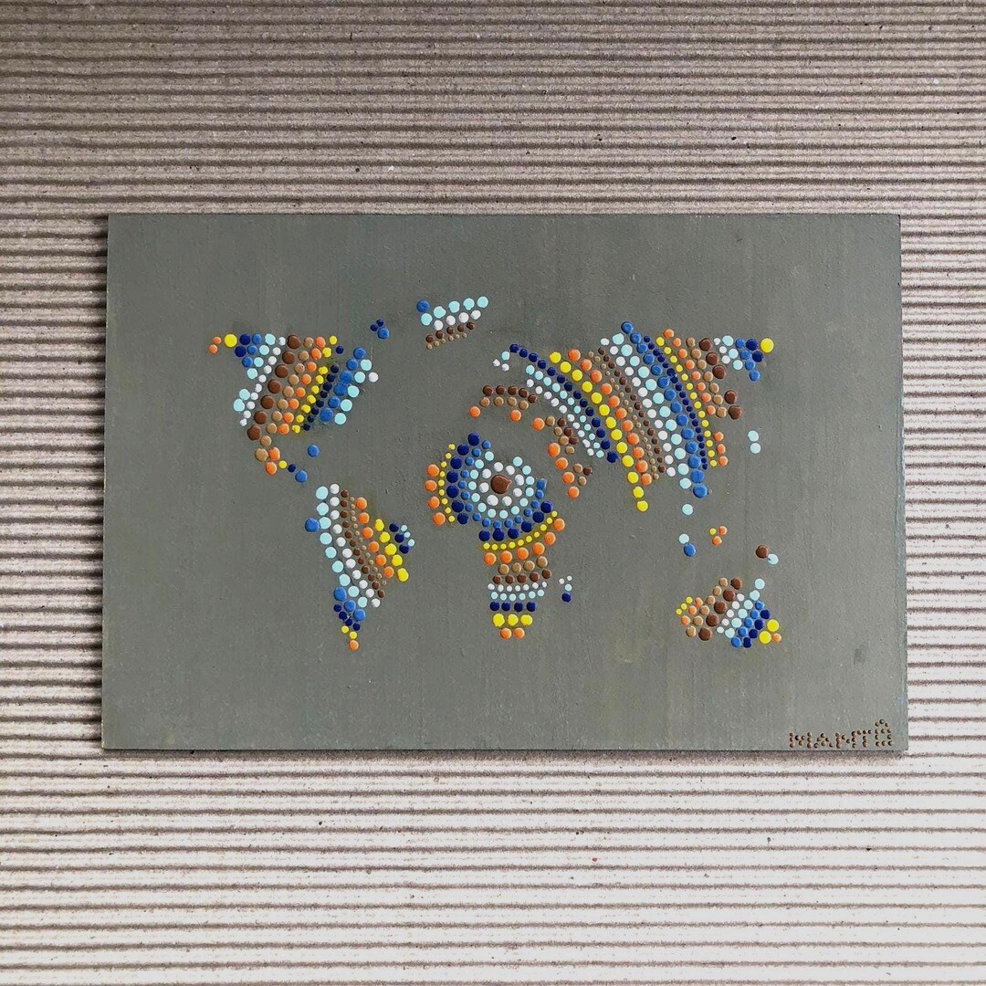 Matango World Map Mantô Mandalas World Map - Etsy