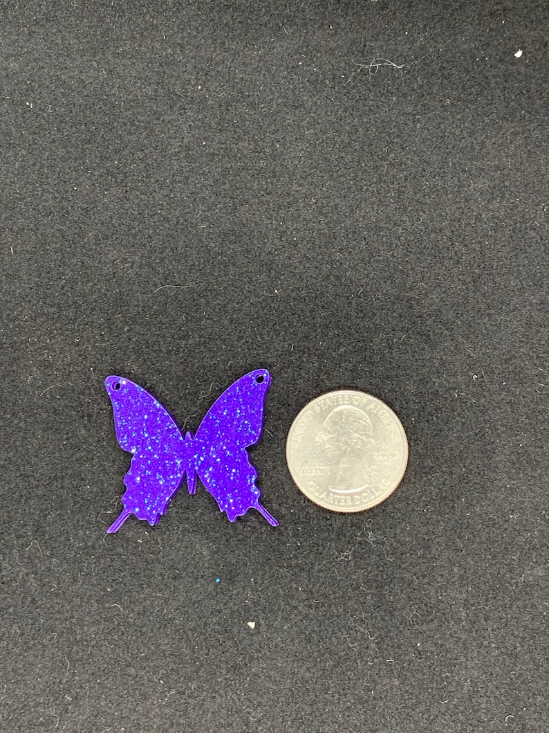 Brown Resin Butterfly Necklace