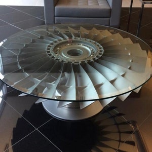 Boeing 737/ Pratt & Whitney JT8D Engine Fan Blade Coffee Table