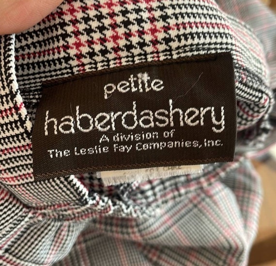 Haberdashery by Leslie Fay Plaid Pants Size Petit… - image 4