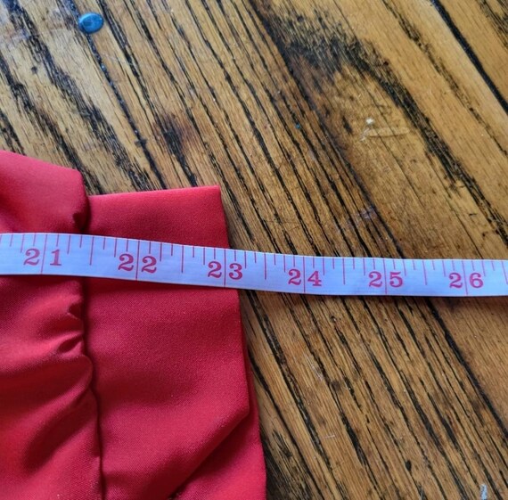 Joanna Vintage Polyester Button Down Red Size 8 - image 9