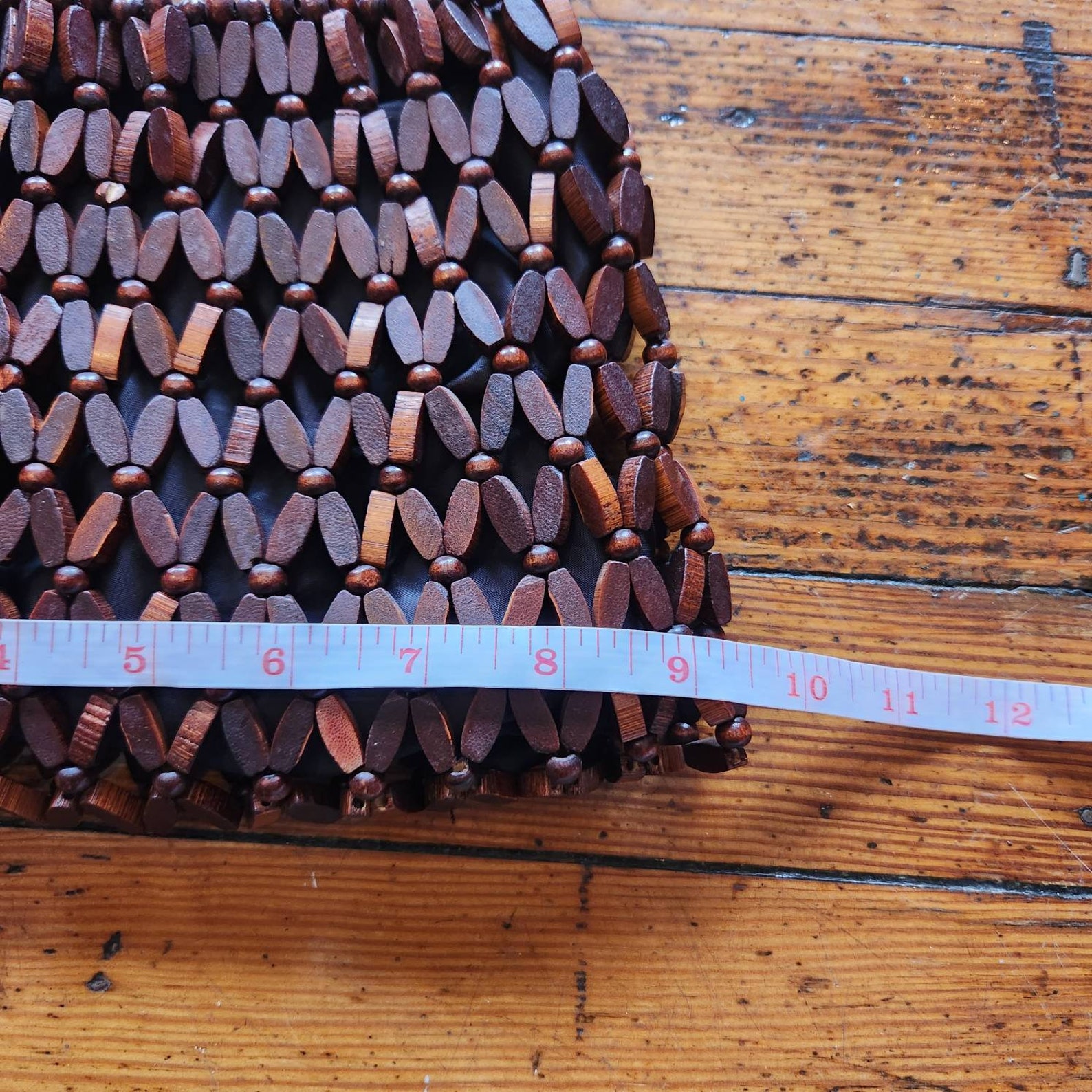 60’s Black Wood Beaded Shoulder Bag by Bellariva main image 0